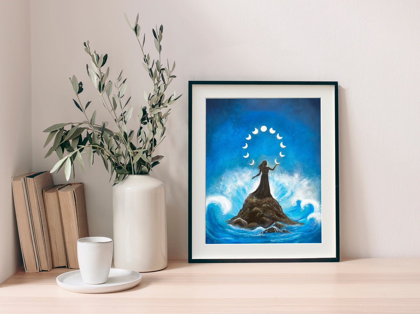 Just a phase Mounted Print