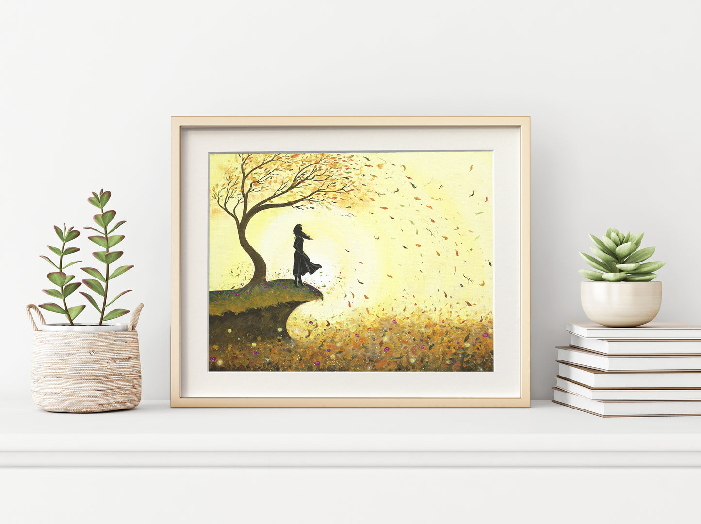 Go with the Flow Mounted Print