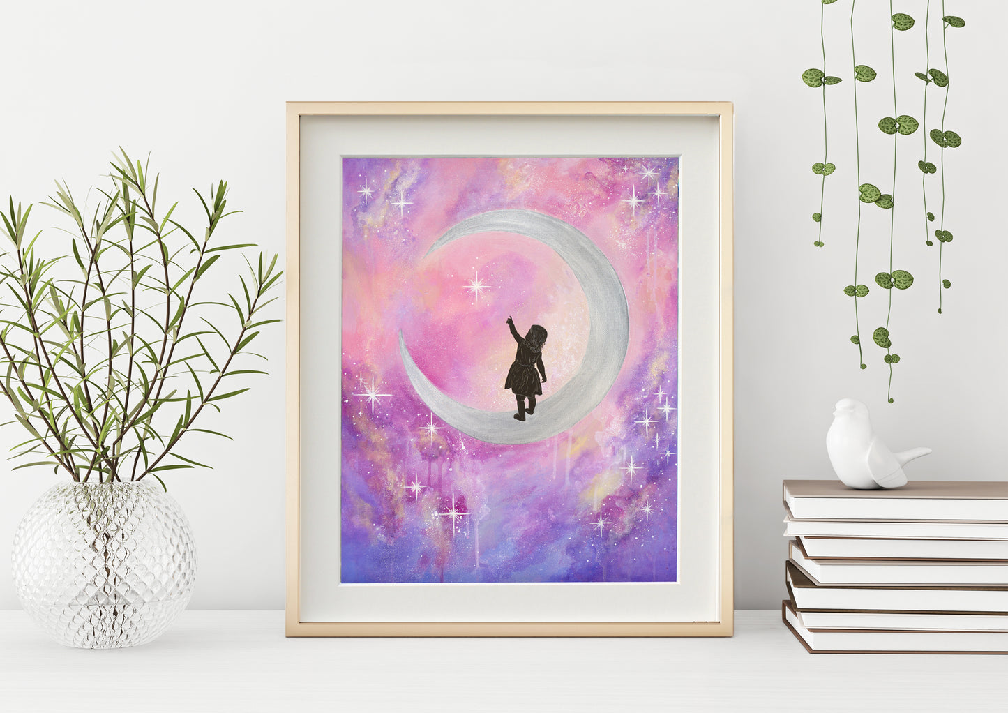 Moon Child Mounted Print