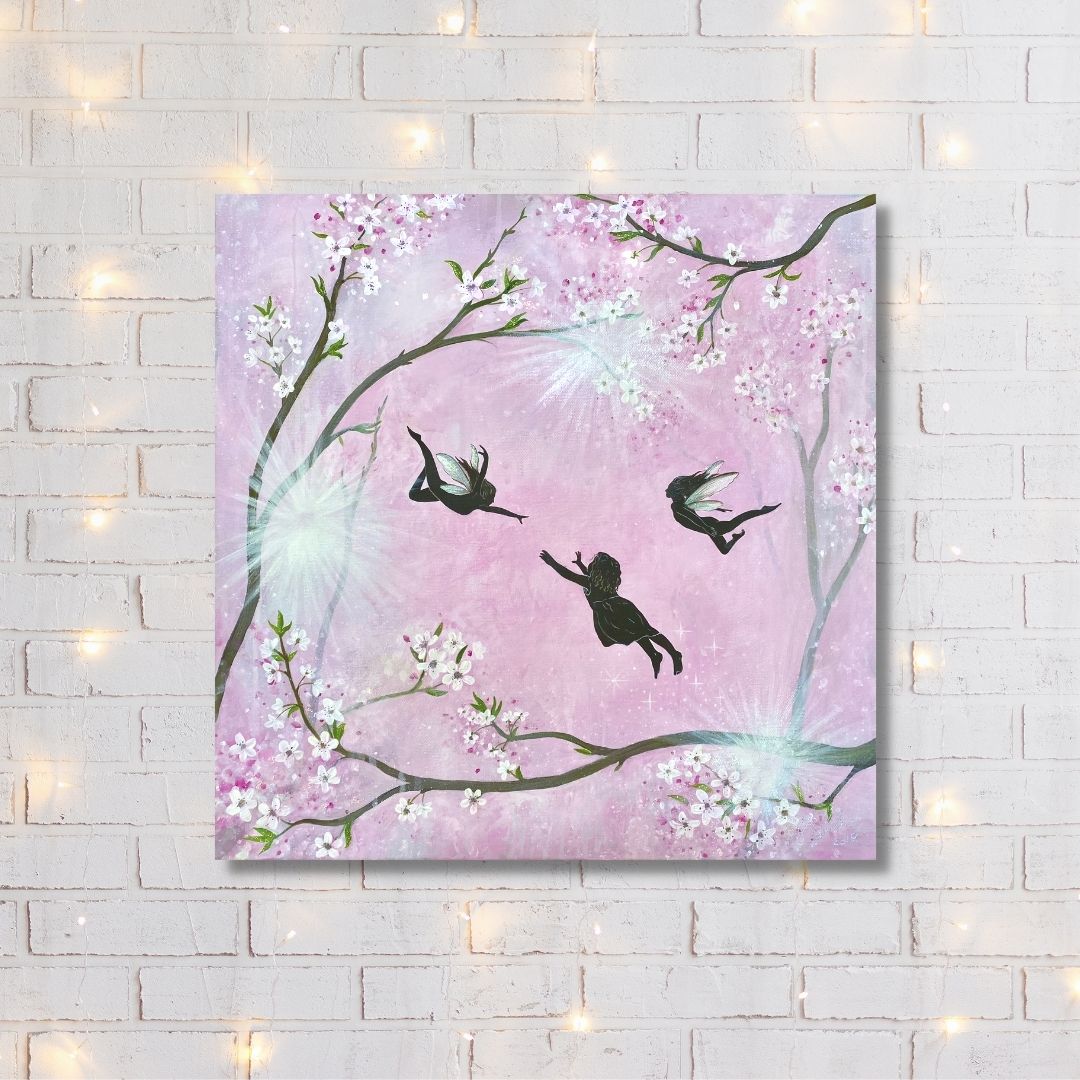 Let your dreams blossom Original Canvas Painting - 20"x20"