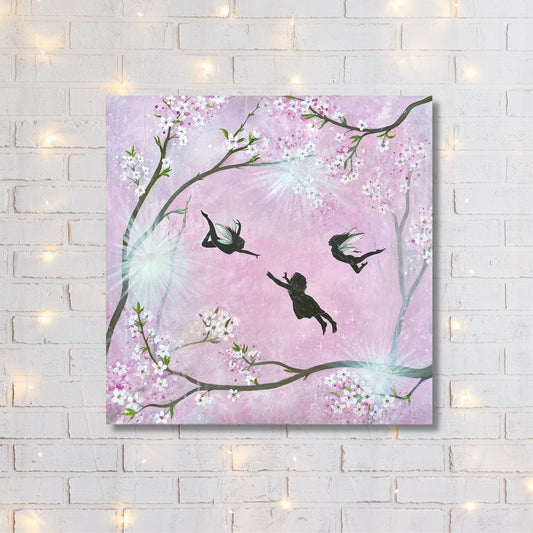 Let your dreams blossom Original Canvas Painting - 20"x20"
