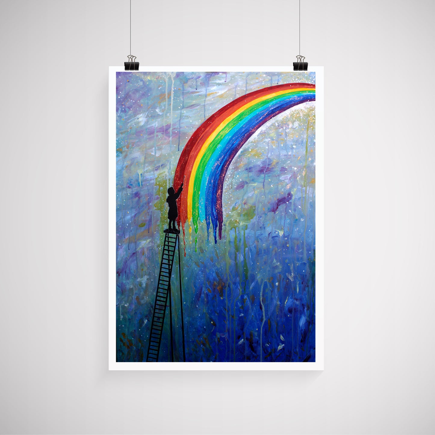 Paint Rainbows A3 Print