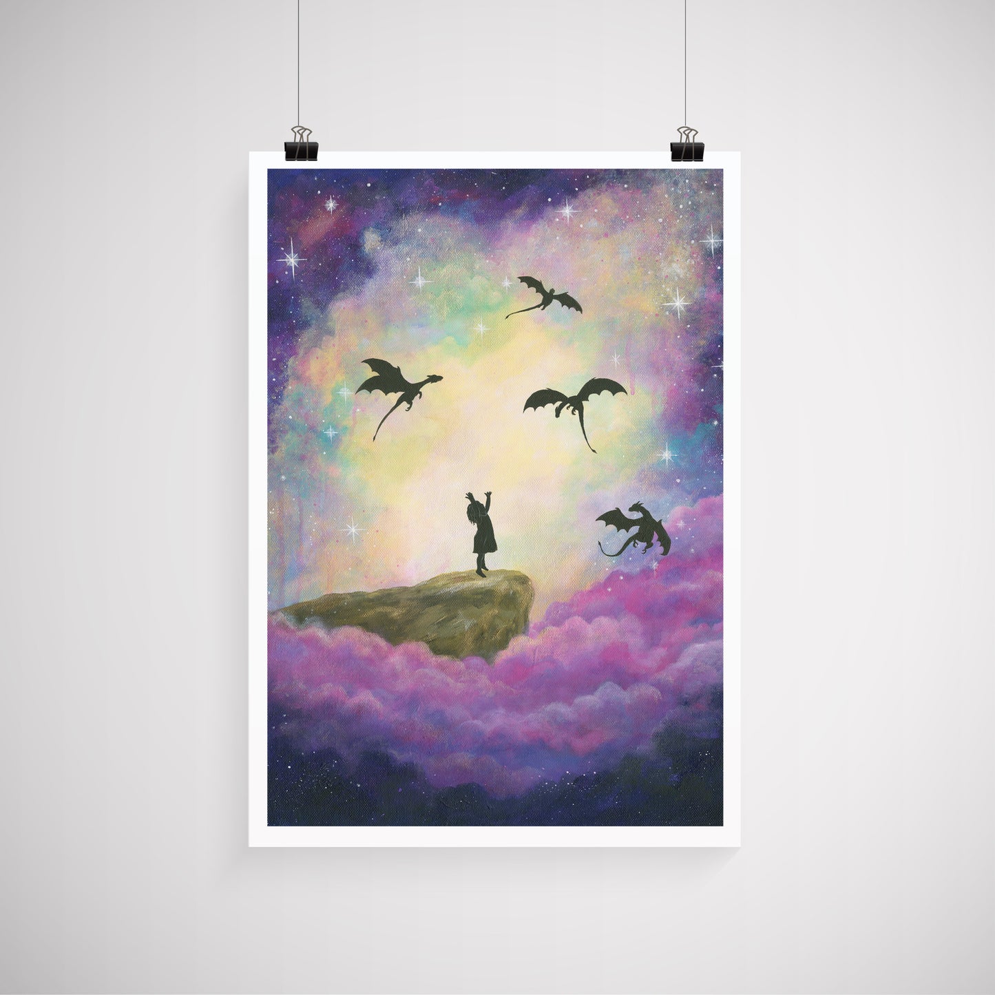 Little Dragon Caller A3 Print