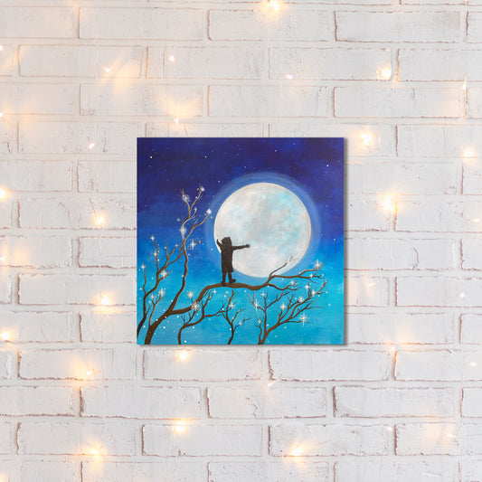 Big Hugs Original Canvas Painting- 14”X14"