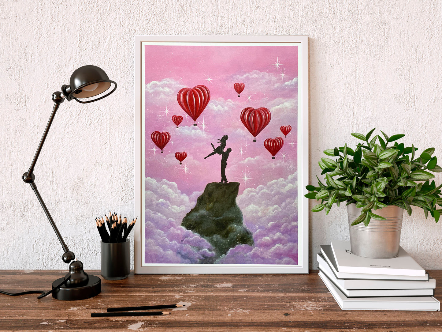 Higher Love A3 Hand Embellished Print