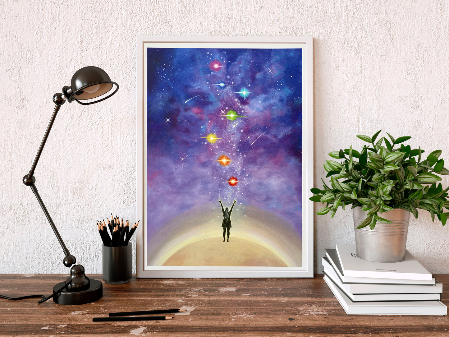 True Colours A3 Hand Embellished Print