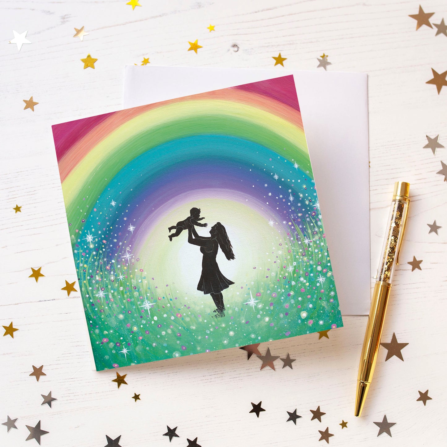 Rainbow Baby Greeting Card