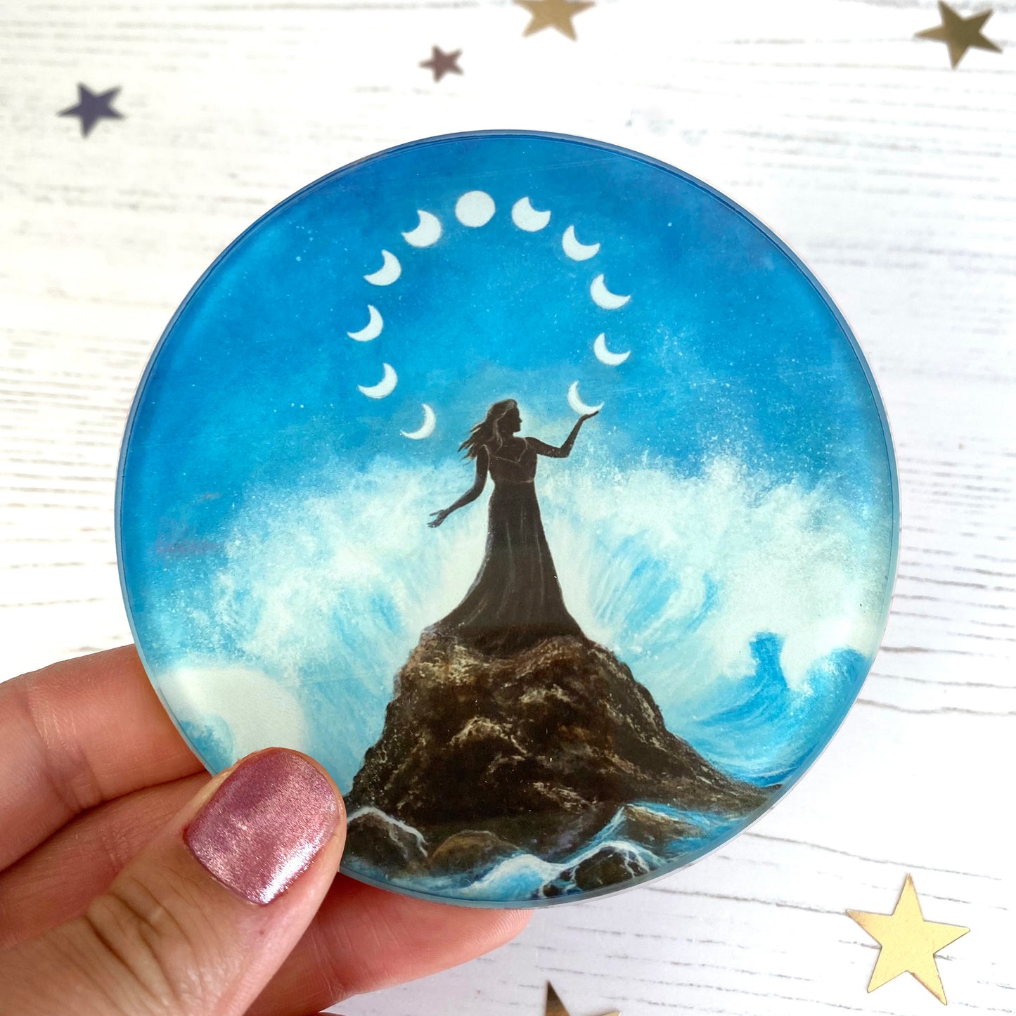 Just a phase Glass coaster