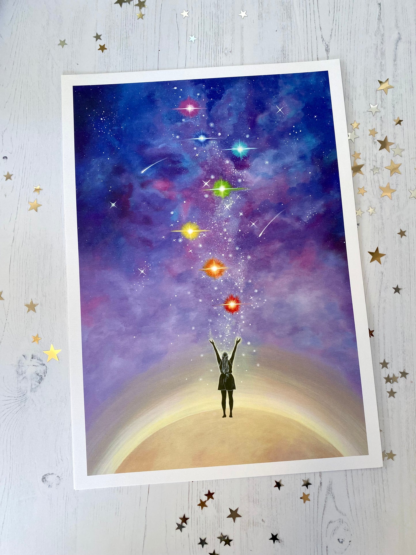 True Colours A3 Hand Embellished Print