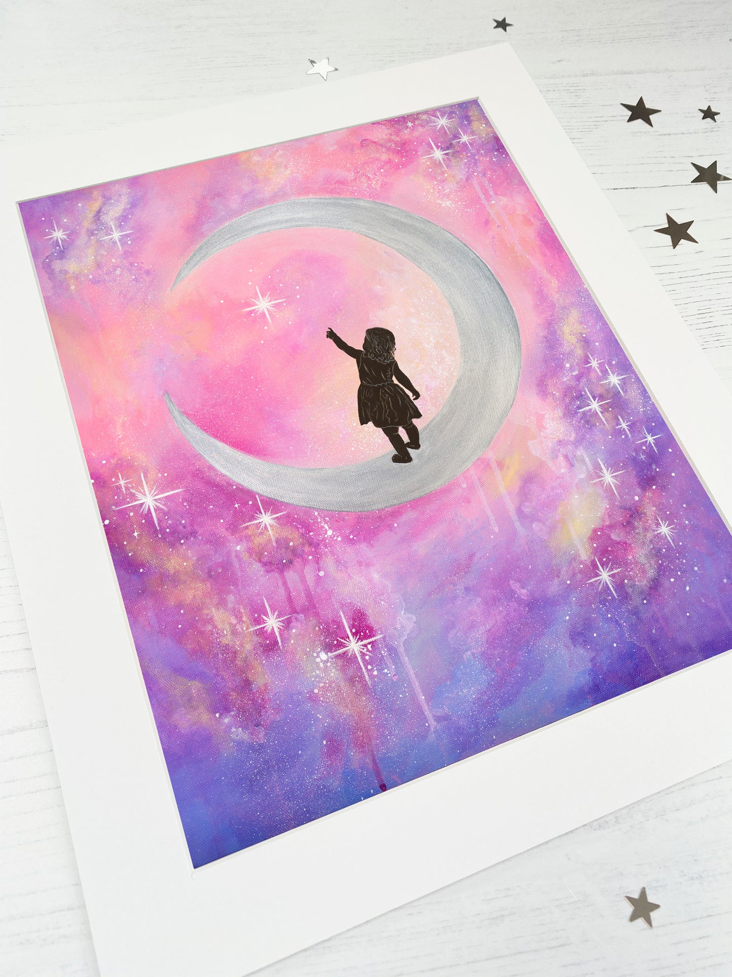 Moon Child Mounted Print