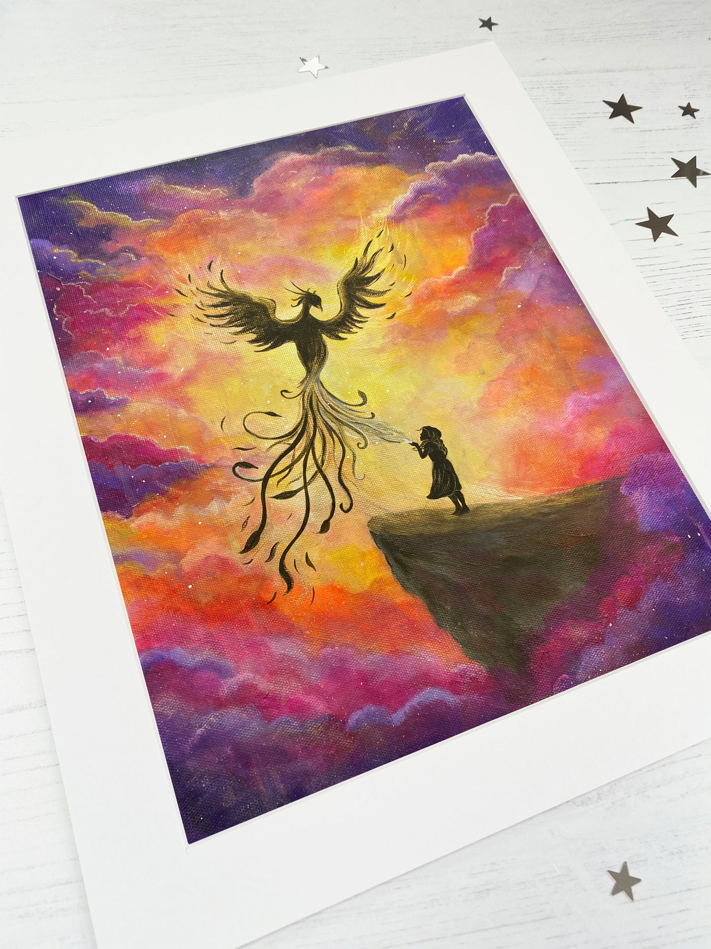 Little Phoenix Mounted Print