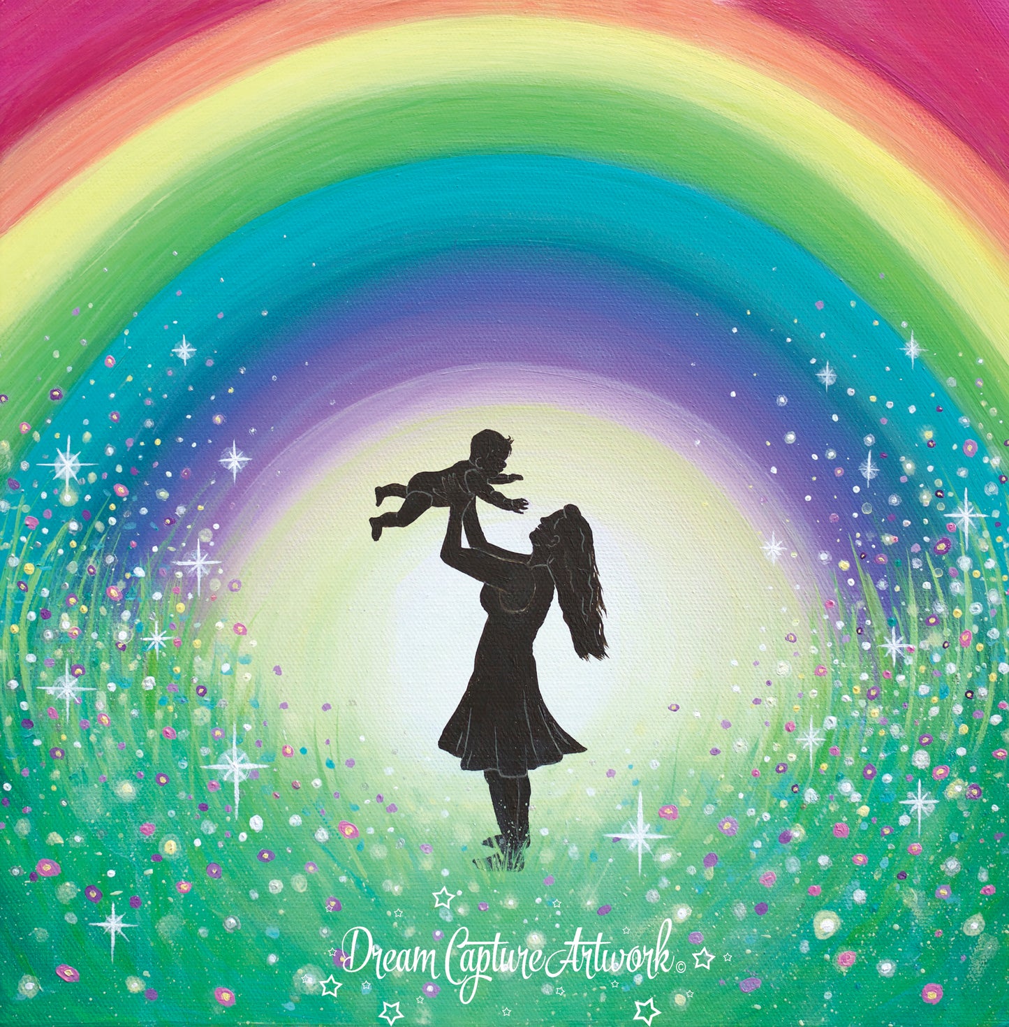 Rainbow Baby Mounted Print