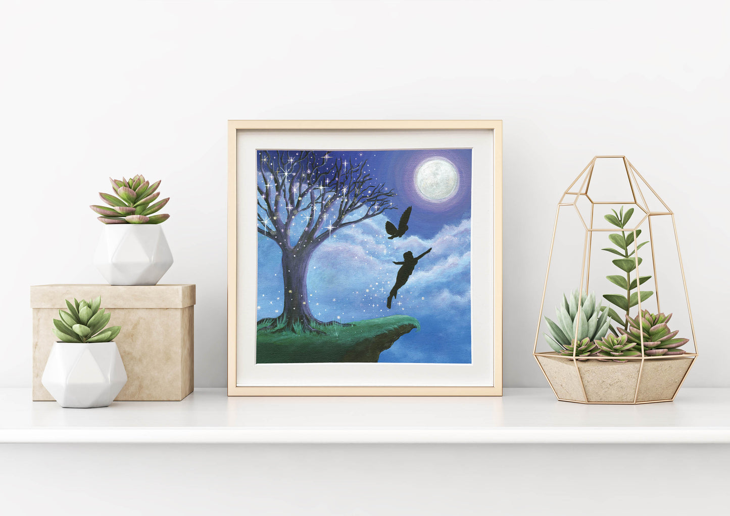 Fly To The Moon Mounted Print