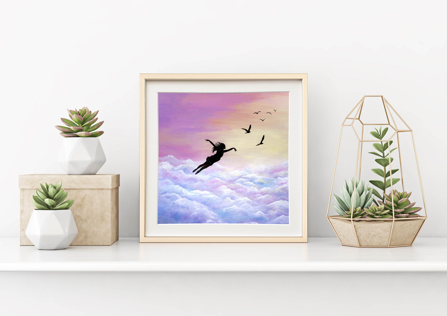 Let Go And Fly Mounted Print