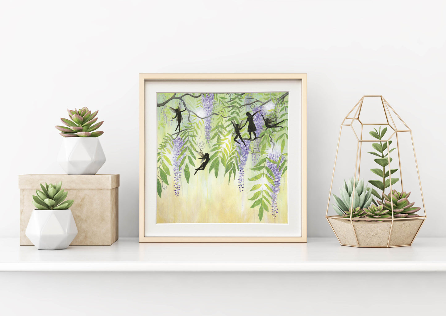 Play With Fairies Mounted Print