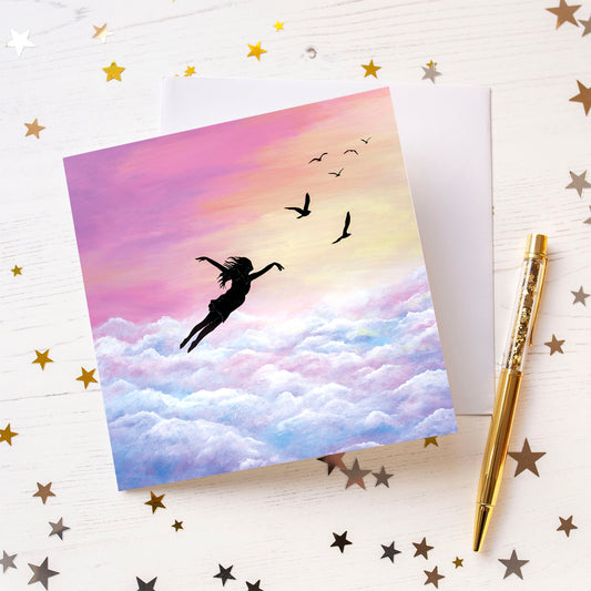 Let Go And Fly Greeting Card