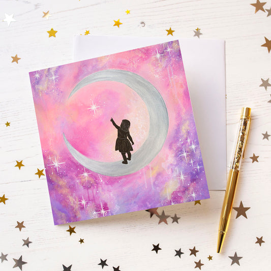 Moon Child Greeting Card