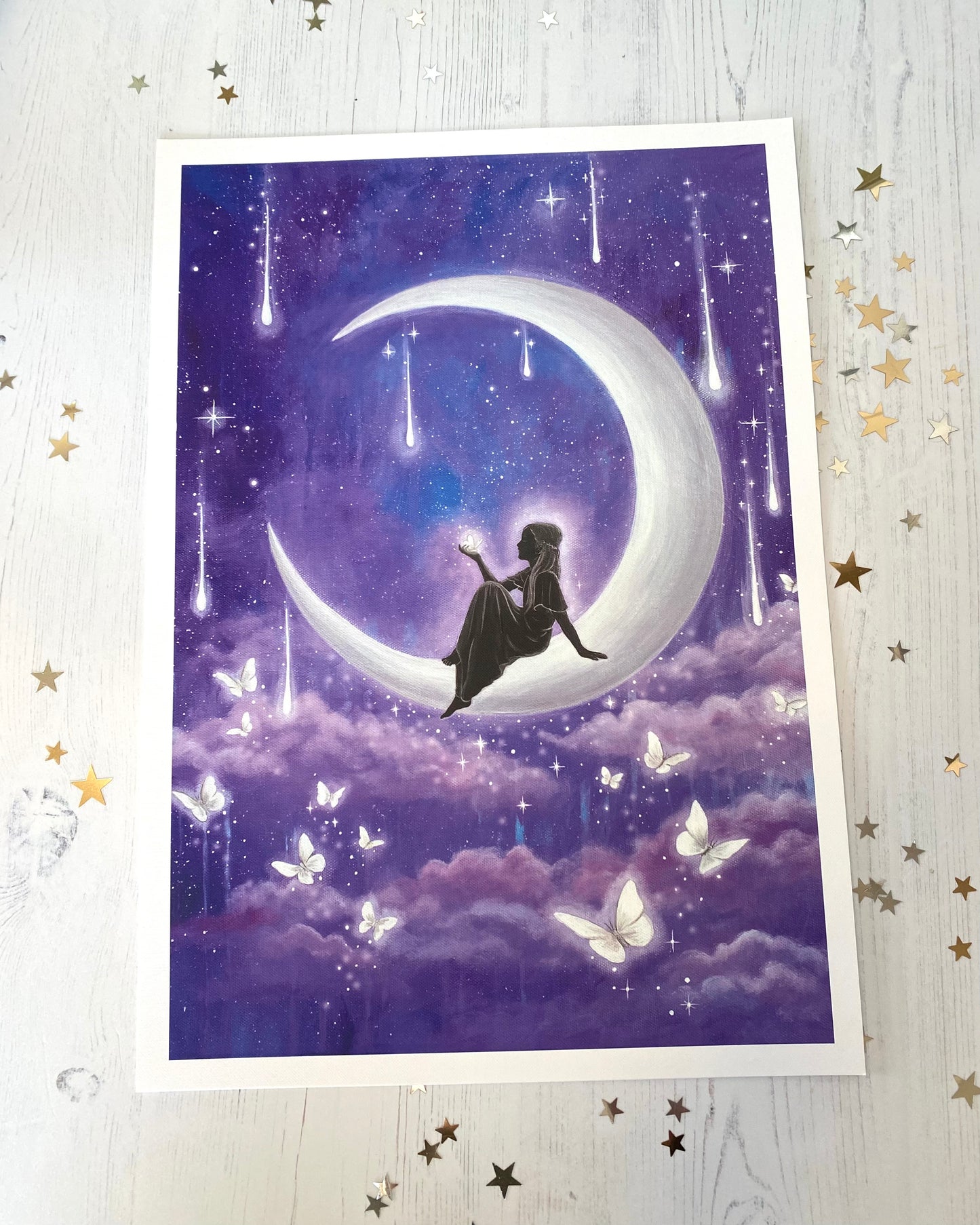 Dream Believer A3 Hand Embellished Print