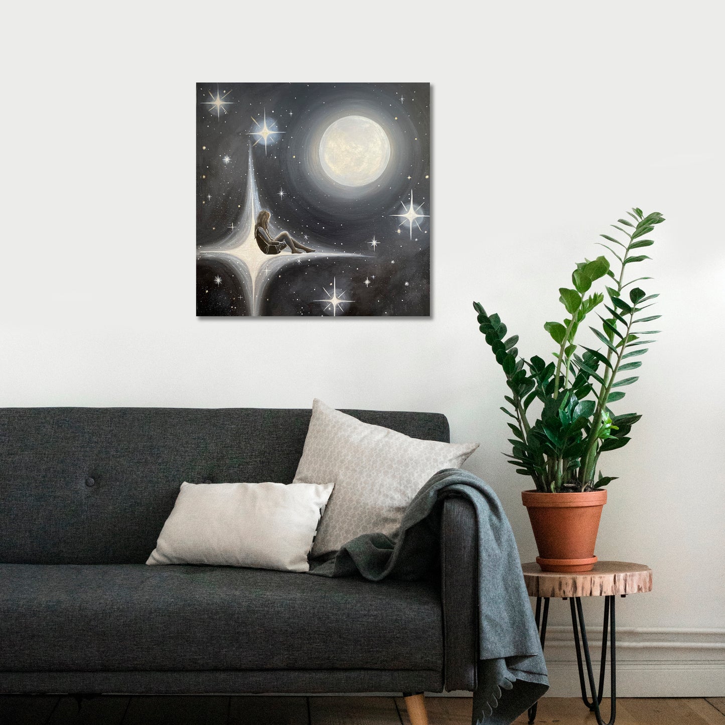 We Are Stars Original Canvas Painting - 16"x16"