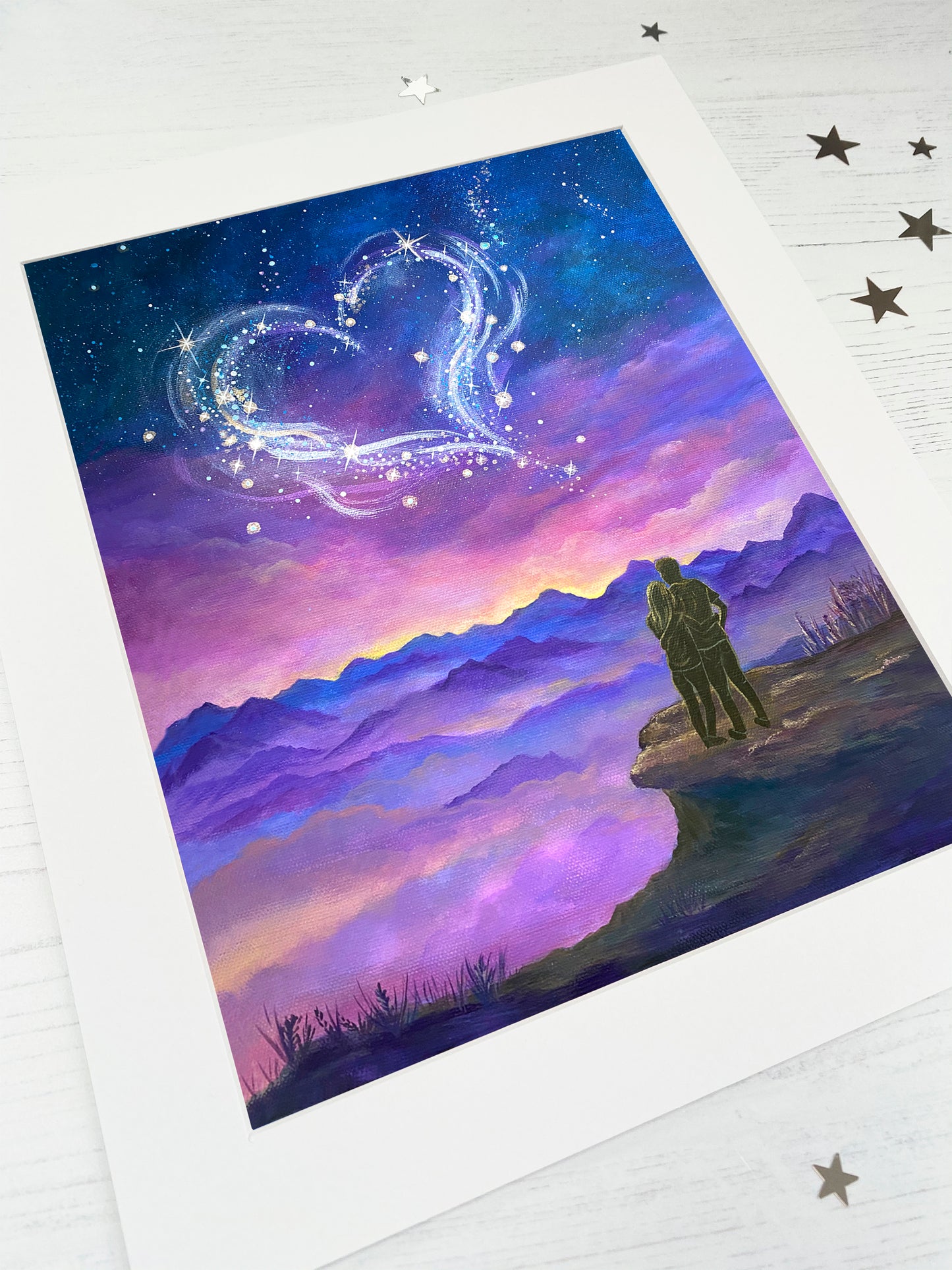 Written in the Stars Mounted Print