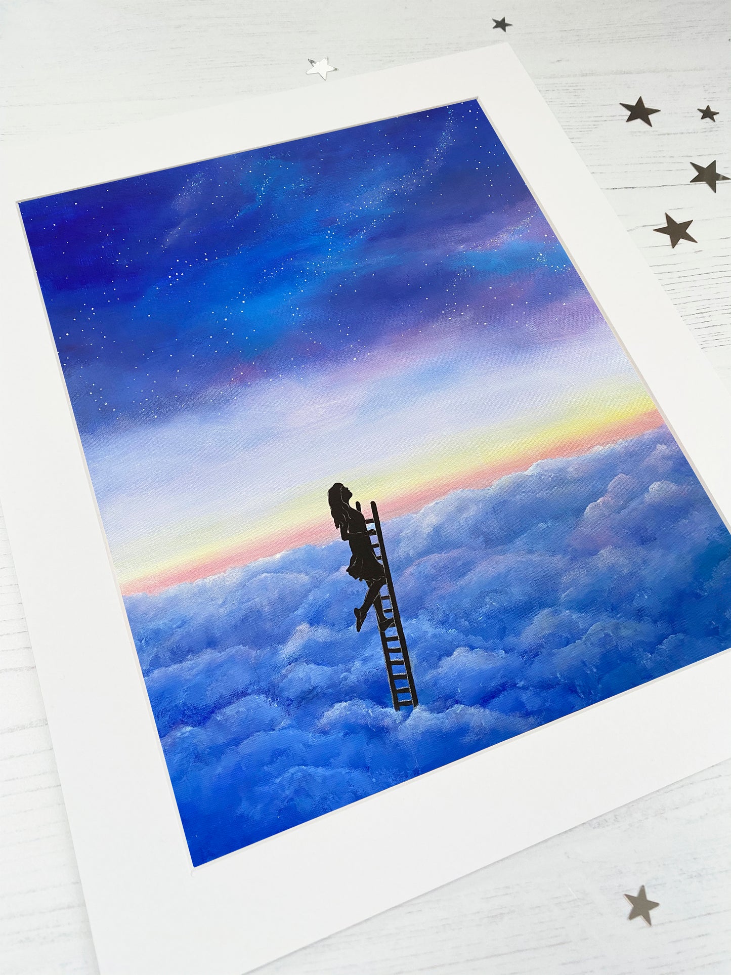 Rise above the Clouds Mounted Print