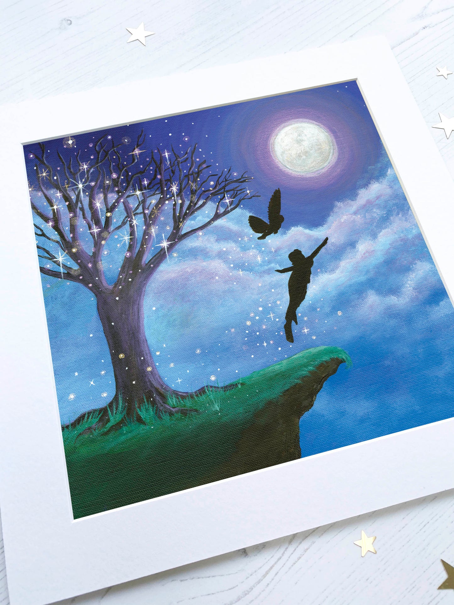 Fly To The Moon Mounted Print