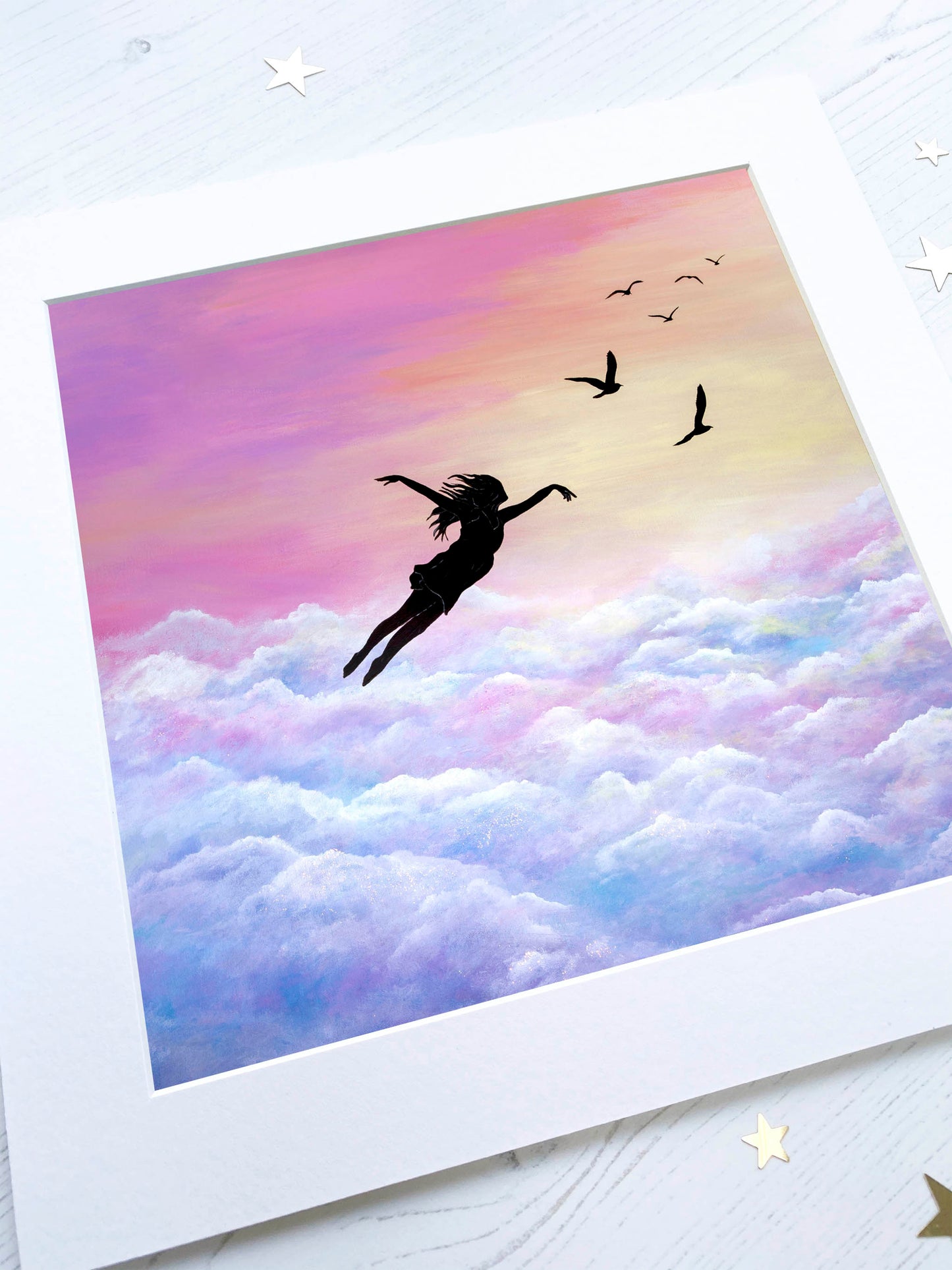 Let Go And Fly Mounted Print