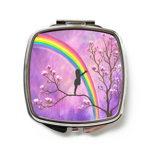 Rainbow Hugs Compact Mirror